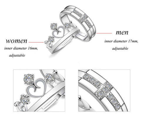 Silver Couple rings