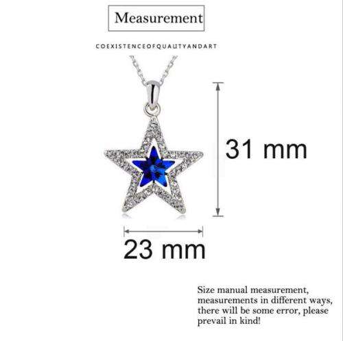 Gold Plated Austrian Crystal 5 Star Pendant