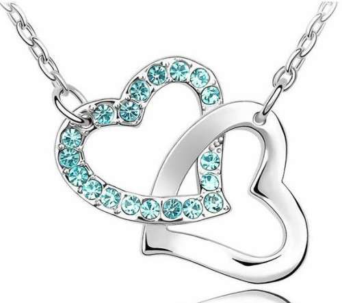 Hearts Intertwined Pendant Necklace