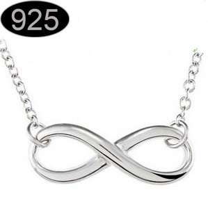 Infinity Silver Pendant Necklace