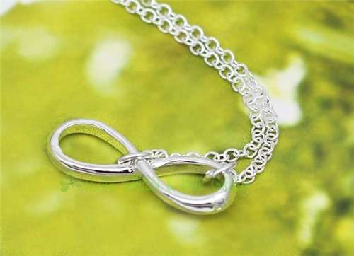 Infinity Silver Pendant Necklace