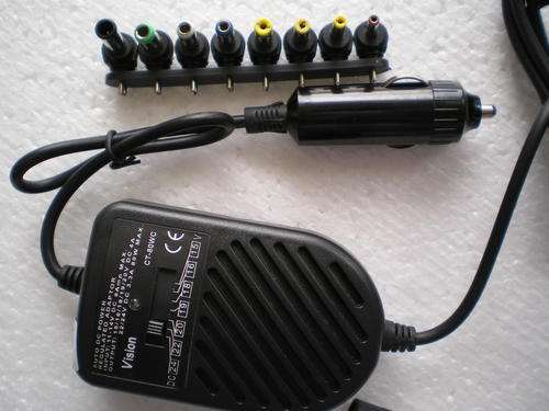 ==> NOTEBOOK CAR CHARGER!! UNIVERSAL & POWER SELECTABLE!! (^^,)