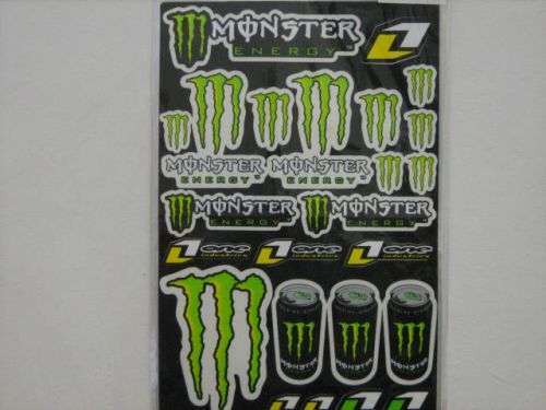 MONSTER RACING STICKERS