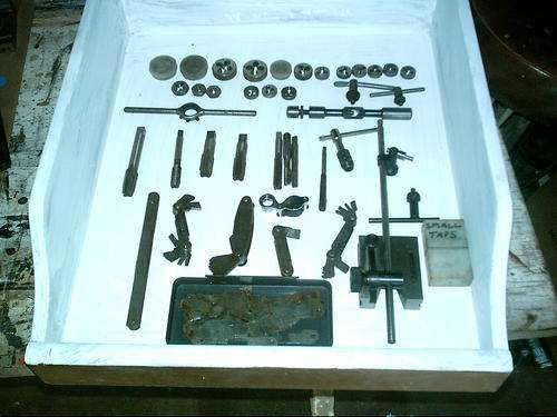 ASSORTED STOCKS,TAPS AND DIES- FOR THE MACHINIST