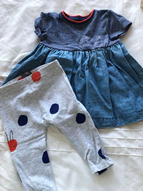 Baby Girl Two piece Outfit By Next in Size 9-12 Months