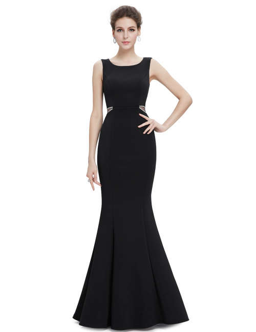 Sexy Round Neck Long Mermaid Evening Dress
