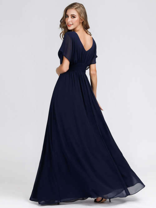 Women`s A-Line Empire Waist Maxi Evening Party Dresses