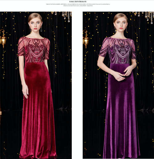 Velvet Evening Dress