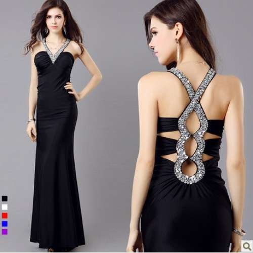 Special Offer Sexy Backless Deep V  Collar Bridesmaids dress/ Formal / Evening Dress