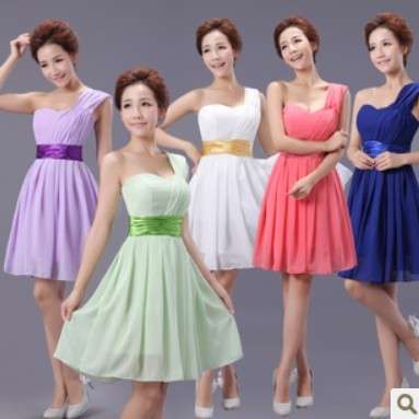 Short Lace up Bridesmaid Prom Formal Party Ball Evening Pageant Dresses