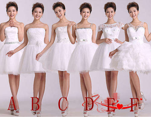 Short Lace up Bridesmaid Prom Formal Party Ball Evening Pageant Dresses