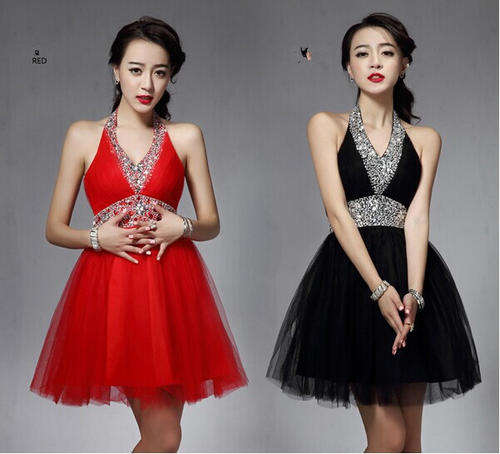 Special offer Halter Formal Party Ball Evening Dresses Wedding Gown