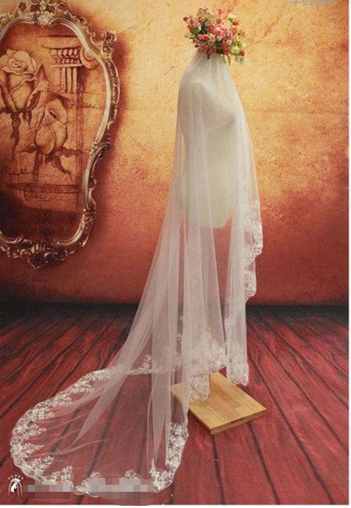 3 Meters Flower Bride's Veil