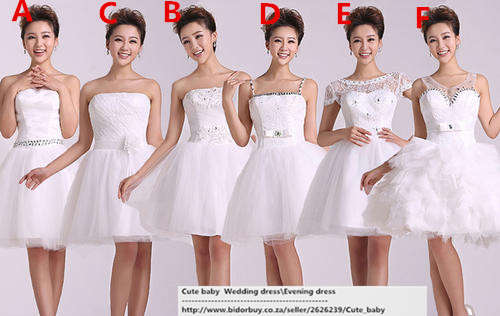 Short Lace up Bridesmaid Prom Formal Party Ball Evening Pageant Dresses