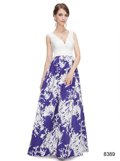 Sexy Deep V-neck Long Party Prom Dress