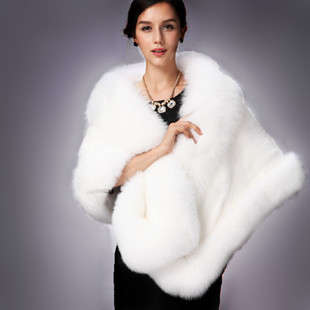 Imitation fur shawls