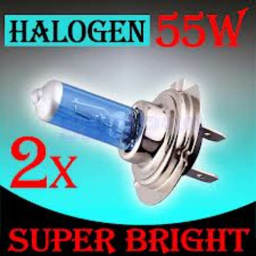 **NEW** SUPER WHITE XENON 55W H4 BULBS- SET OF 2