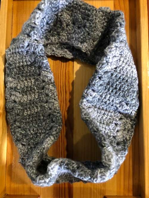 Grey Snood and gloves set