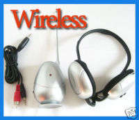 New Wireless Headset Headphone Earphone + TV FM Radio