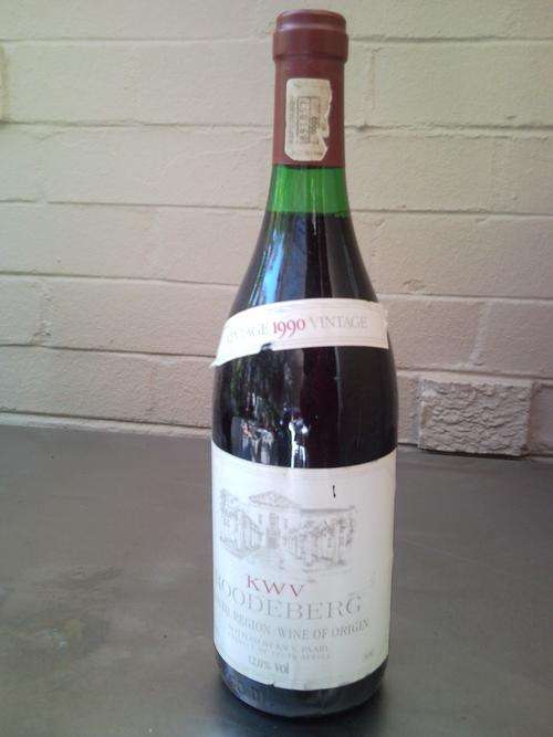 Rare collectable Vintage 1990 KWV Roodeberg Wine (SEALD)