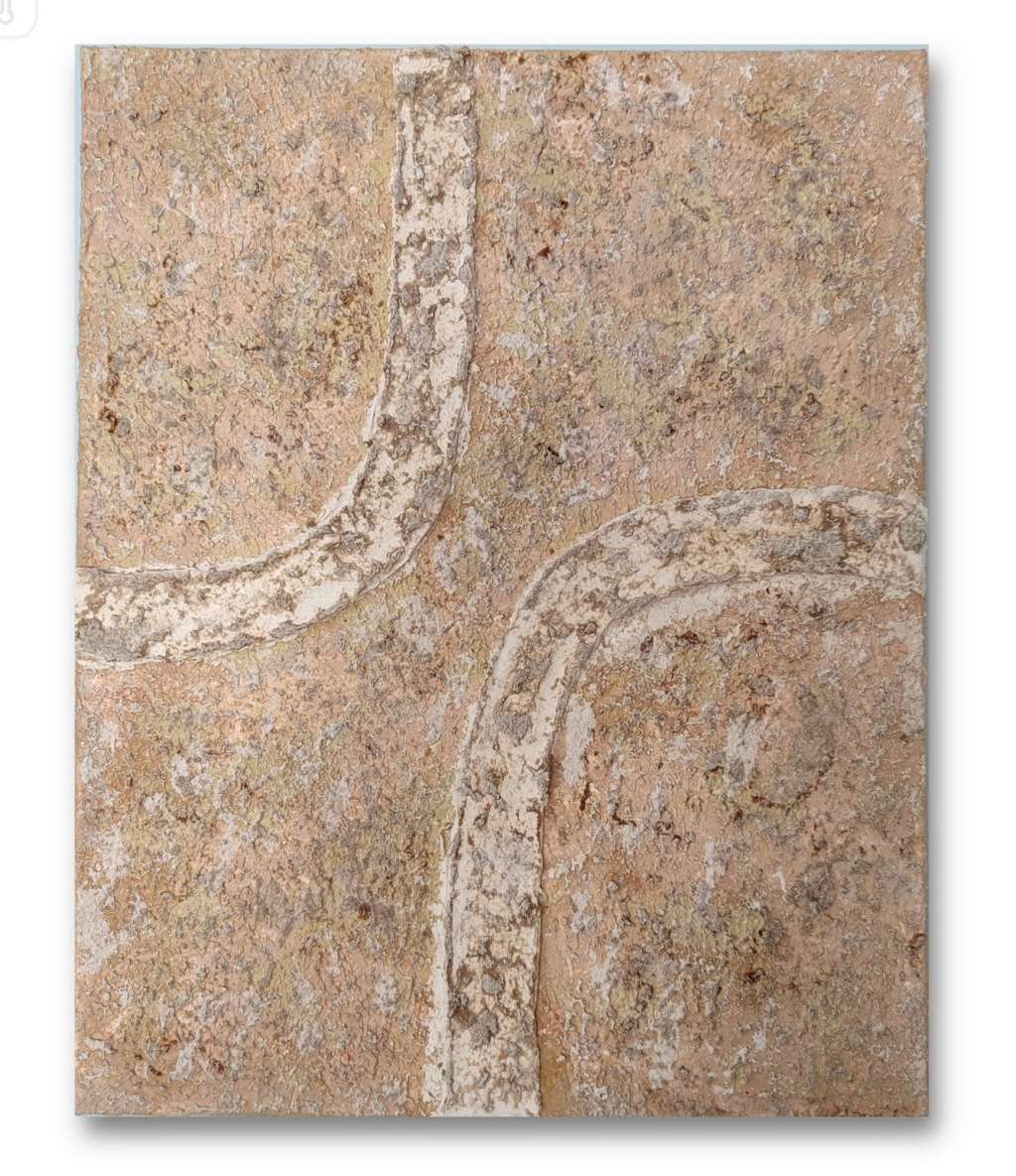 Neutral Beige Minimalistic Textured Artwork