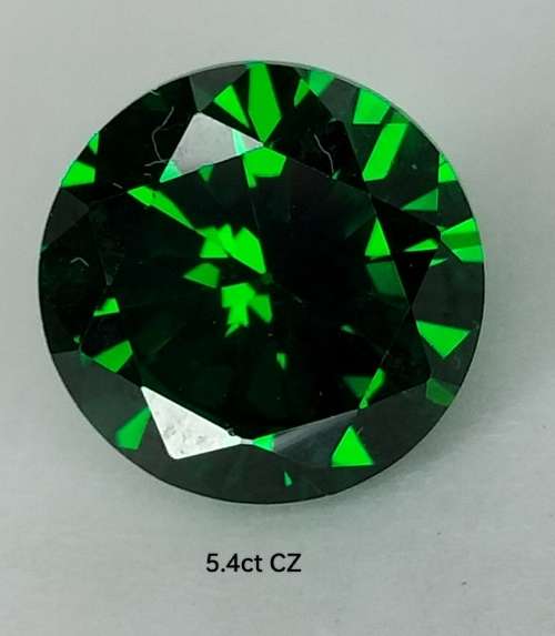 5.40ct GREEN CUBIC ZIRCONIA