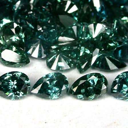 PEAR CUT BLUE DIAMONDS  2.3  x 1.5mm EACH