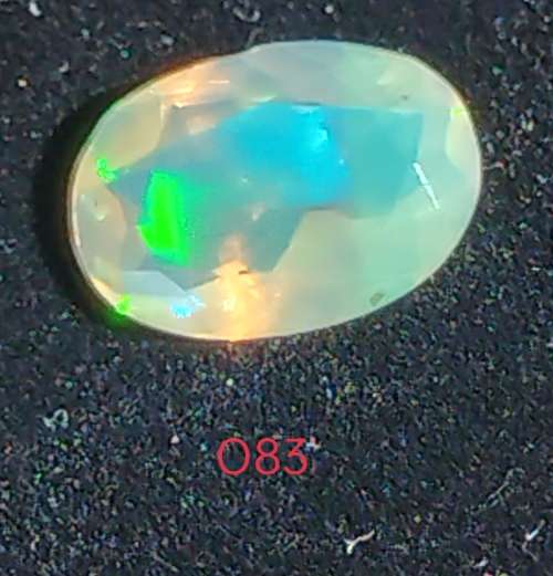 100% Natural WORLD CLASS FACETED RAINBOW OPAL - 0.95ct - Colour Play incl. Blue