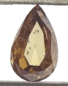 Incedible 2.05ct 11.10 x 6.90mm Fancy Brown Color Pear Cut Moissanite SI2