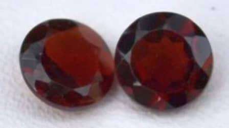 1.96ct BURGANDY READ A GRADE GARNET PAIR