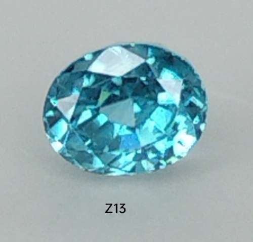 1.50ct 100% AAA REAL *RARE* Natural ZIRCON - RICH SEAFOAM BLUE - CAMBODIA