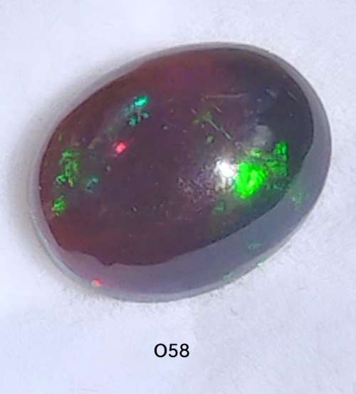 1.72ct 100% Natural AAA+ BLACK Opal PEACOCK BLUE/GREEN RED HARLEQUIN WELO