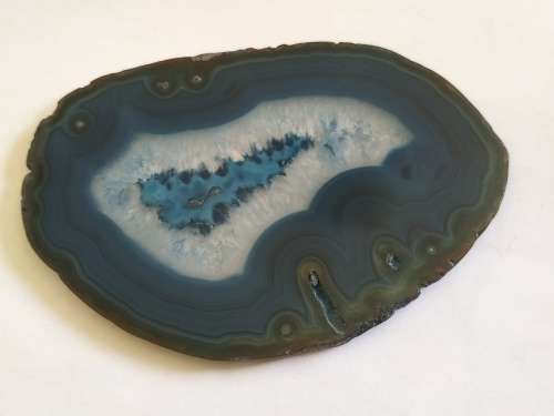 STUNNING BLUE AGATE SLICE