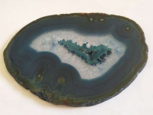 STUNNING BLUE AGATE SLICE