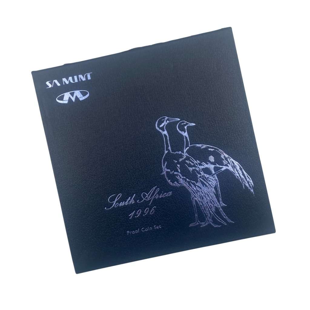 1996 South Africa Blue Crane Proof Coin Set in original mint box **Mintage ONLY 4827**