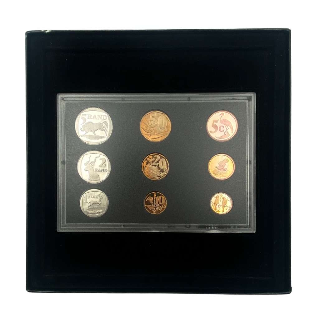 2002 South Africa Proof Coin Set in original mint box **Mintage ONLY 2924*