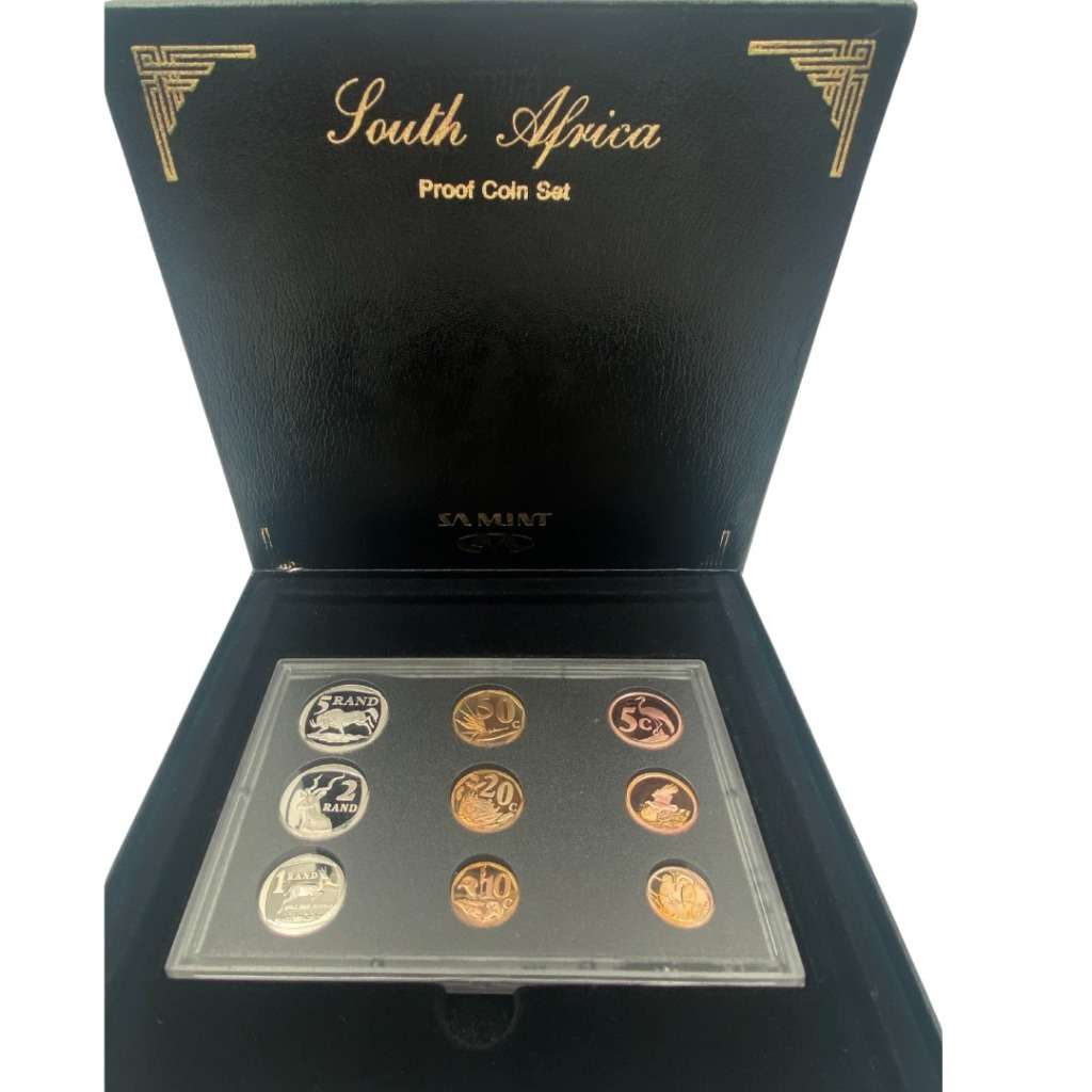 2002 South Africa Proof Coin Set in original mint box **Mintage ONLY 2924*