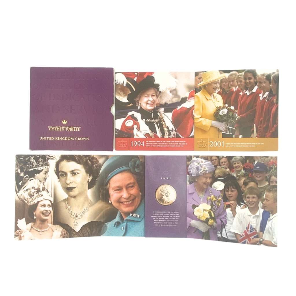 HER MAJESTY QUEEN ELIZABETH 11 GOLDEN JUBILEE CROWN