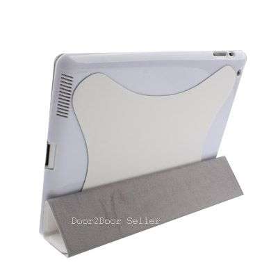 iPad 2 Smart Case, Full Cover + Stylus - iPad 2 Sleep Case in Black or White Cover