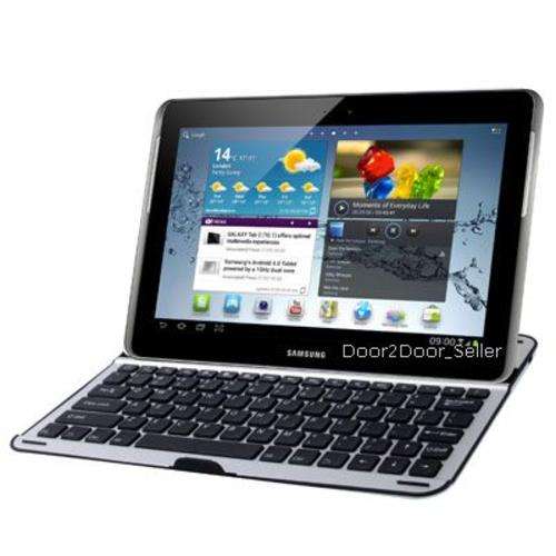 *New 10.1" Samsung Galaxy Note N8000 Aluminium Bluetooth Keyboard Case + Sleeve