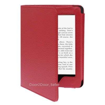 Kindle Paperwhite Leather Case - Cover Available in MANY COLOURS!! Black, White, Red, Purple, Blue