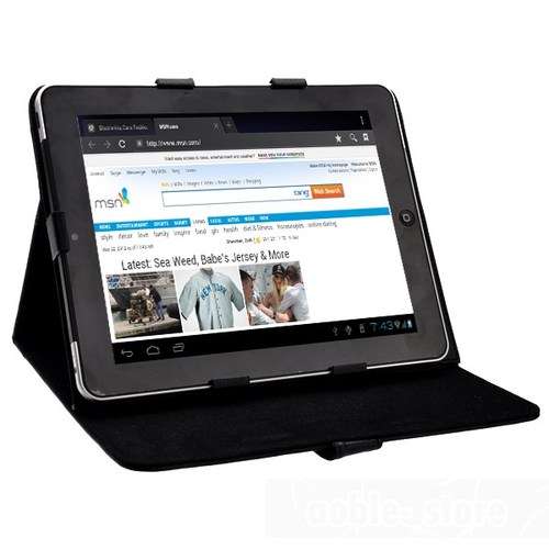 New 7" inch & 10" inch Universal Leather Case for MID Android Tablet PC, E-book, Black Cover