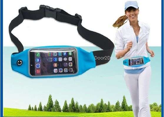 Sports / Running Waist Band with Open Face and Earohone Socket for Samsung Phone / iPod