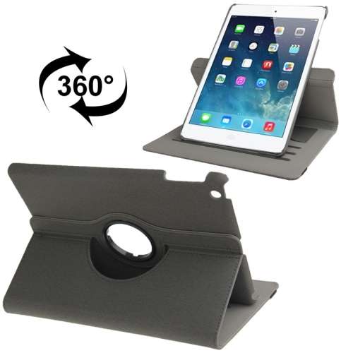 iPad Air Rotating Swivel Case + Tempered Glass Screen Protector