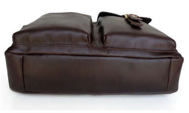 Genuine Leather Briefcase Laptop Bag up to 15" PC Christmas Gift Unisex Man Woman
