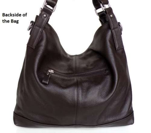 Genuine Leather Large Ladies Brown Hand Bag Female