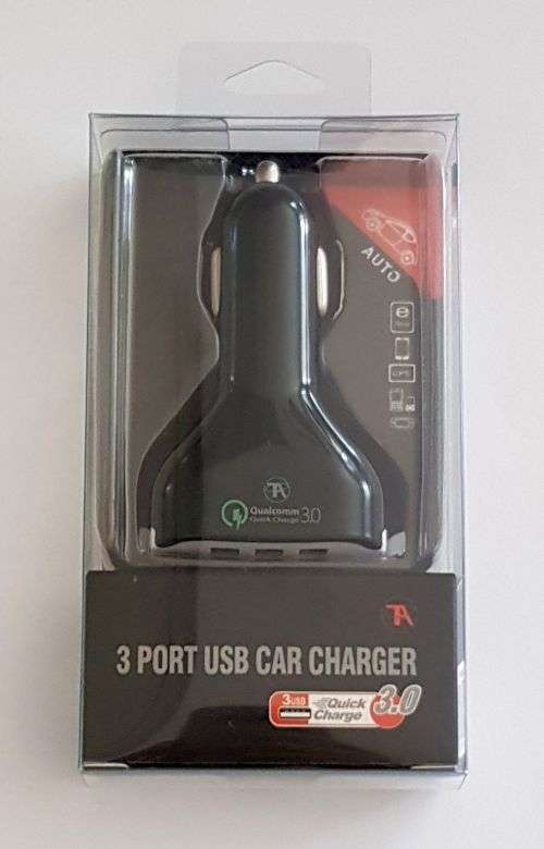 Car Charger - 3 Port USB 3.0