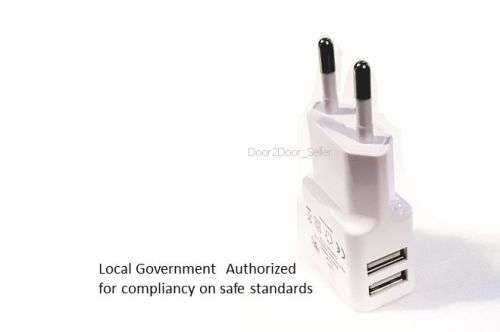 Phone Charger Dual USB Two Ports 2.1A