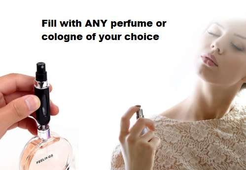 Portable Mini Perfume Refillable Spray Bottle convenient for Travel Gym Handbag