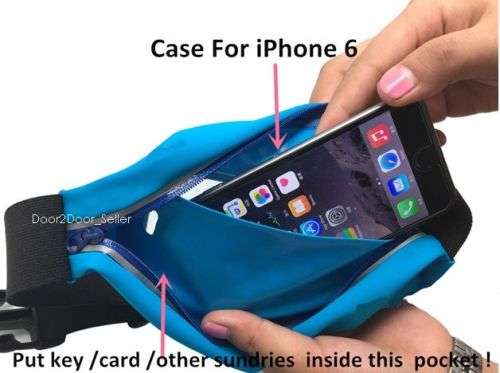 Waist Band Case for Phone, Keys when Running or at Gym Pouch Holder